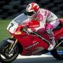Carl Fogarty valamikor talán 1994-ben egy Superbike Ducatin