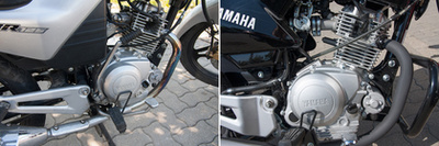 A Honda CBF műszeregysége egyenértékű a Yamaháéval, bár a dizájn sportosabb